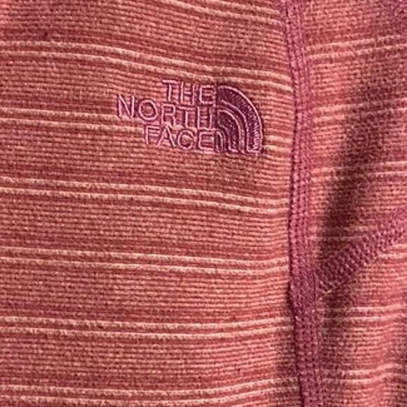 The North Face Fleece Striped Ruched Pocket Full Zip Hoodie Sweatshirt - Picture 4 of 9